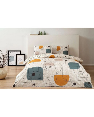 Постельное белье Tac Edna hardal ранфорс полуторное