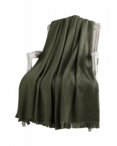 Покрывало махровое Tivolyo Home Natural Slim haki 220x240