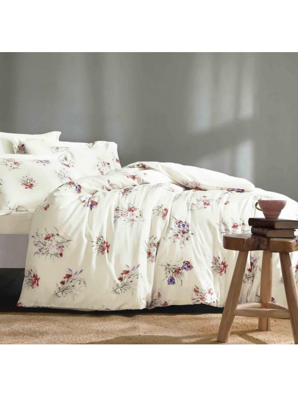 Постільна білизна Tivolyo Home Fiorista делюкс сатин сімейна