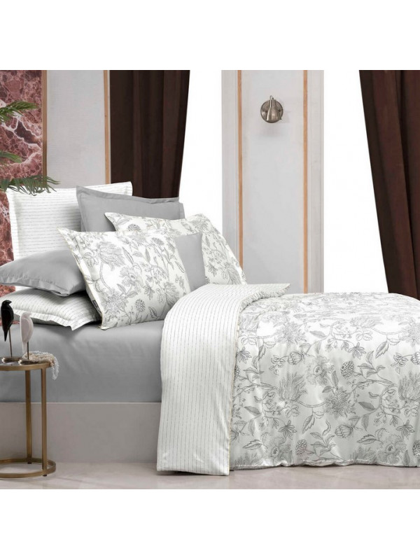 Постельное белье Sarev Orlina gri сатин делюкс 300ТС евро