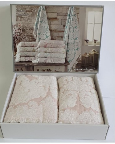 Набір рушників Maison D'or Celestina rose 50x100; 85x150
