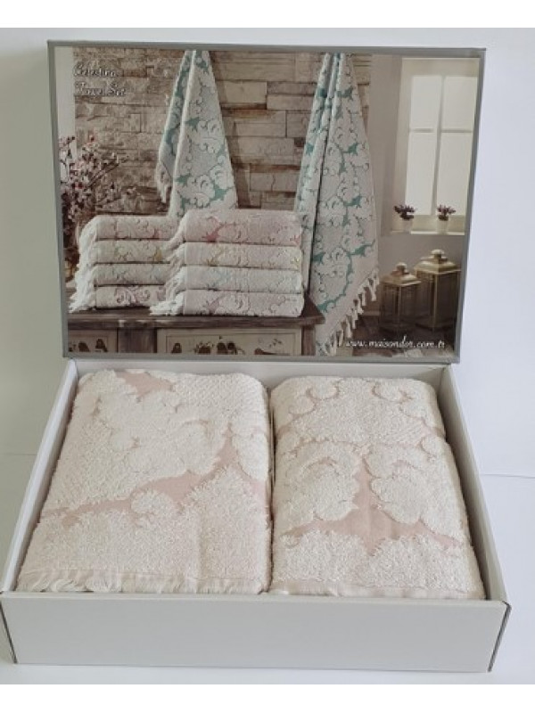 Набор полотенец Maison D'or Celestina rose 50x100; 85x150