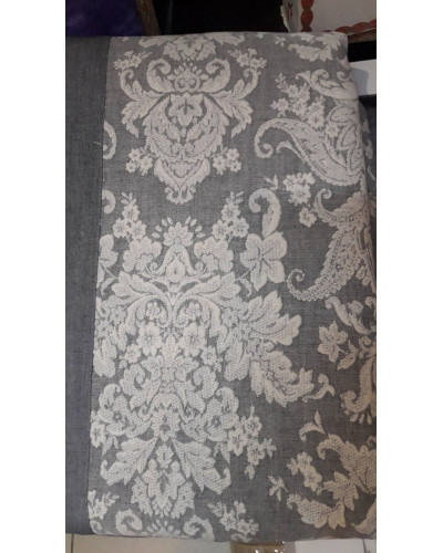 Покрывало Tekstilno лен 200x230 серый