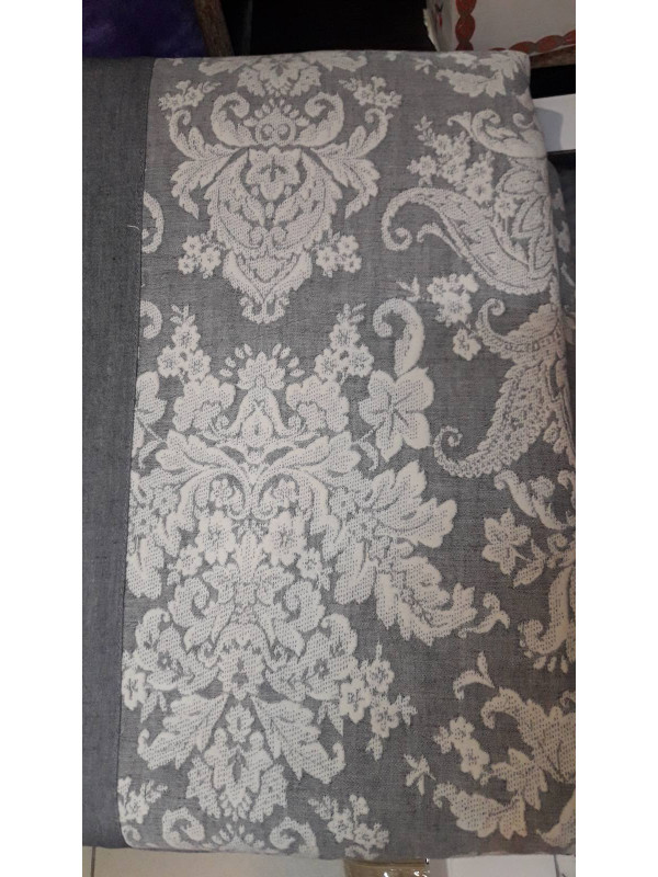 Покрывало Tekstilno лен 200x230 серый