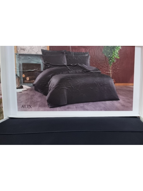 Постельное белье Grazie Home Alix siyah сатин делюкс евро