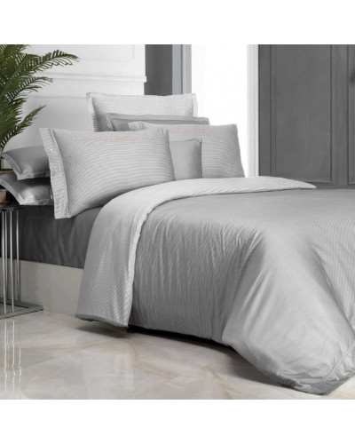 Постельное белье Sarev N235 ADAM v5/A.Gri сатин делюкс 300ТС евро