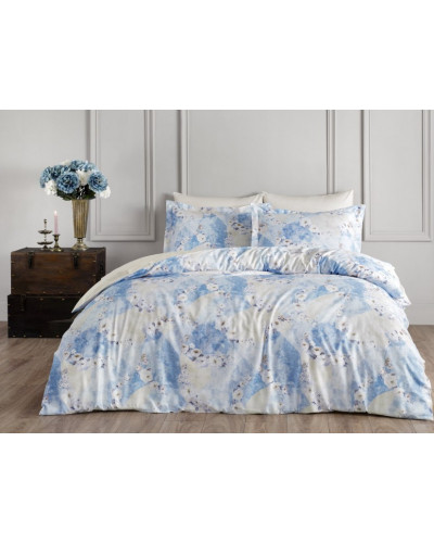 Постельное белье Tivolyo Home New Rose делюкс сатин евро