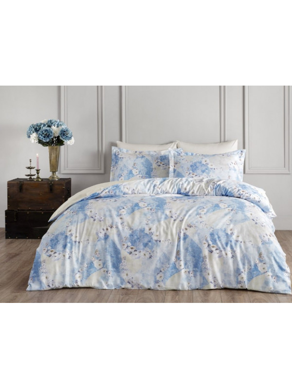 Постельное белье Tivolyo Home New Rose делюкс сатин евро