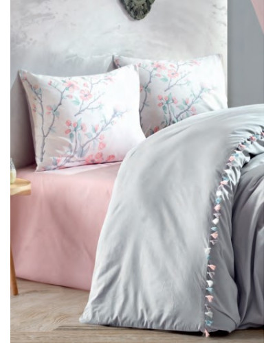 Постельное белье Cotton box Linda gri ранфорс евро