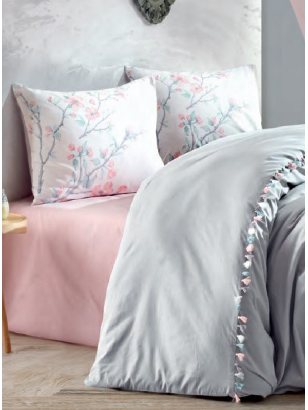 Постельное белье Cotton box Linda gri ранфорс евро