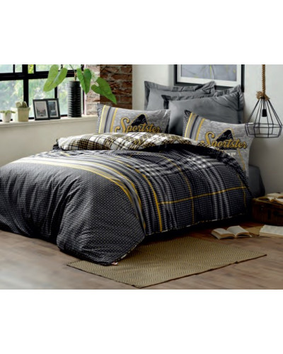 Постельное белье Cotton box Leonardo gri ранфорс евро