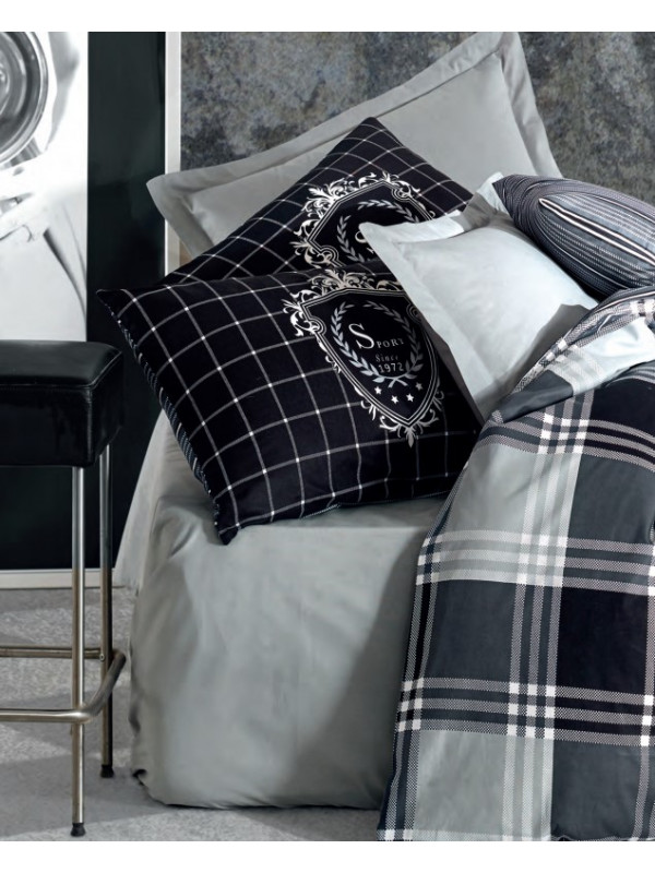 Постельное белье Cotton box Ramos antracit ранфорс евро