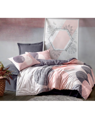 Постельное белье Cotton box Leron gri ранфорс евро