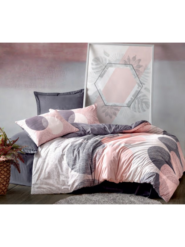 Постельное белье Cotton box Leron gri ранфорс евро