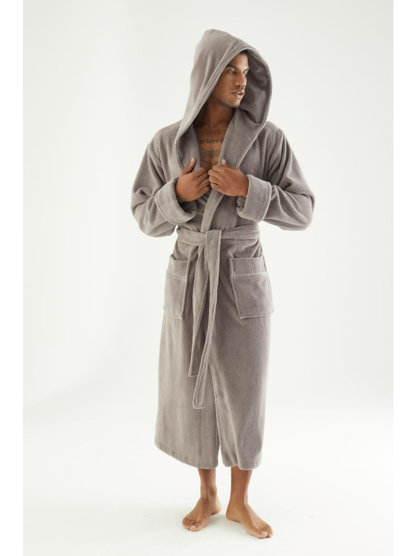 Халат мужской nusa хлопок/бамбук модель 7230    бежевый, xxl