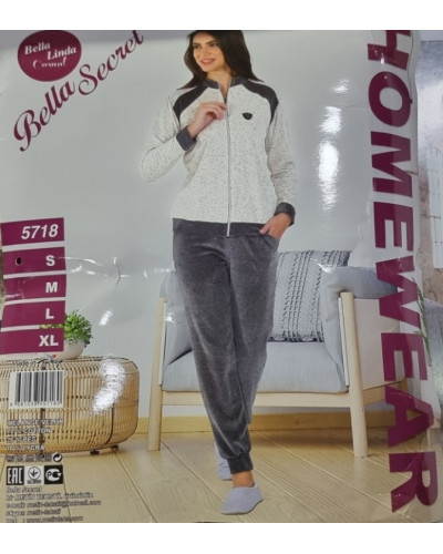 Пижама женская Bella Secret модель 5718 хлопок,  l