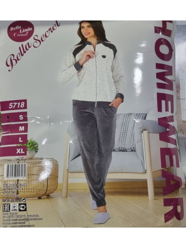 Пижама женская Bella Secret модель 5718 хлопок,  s