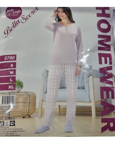 Пижама женская Bella Secret модель 5790 ангора, s