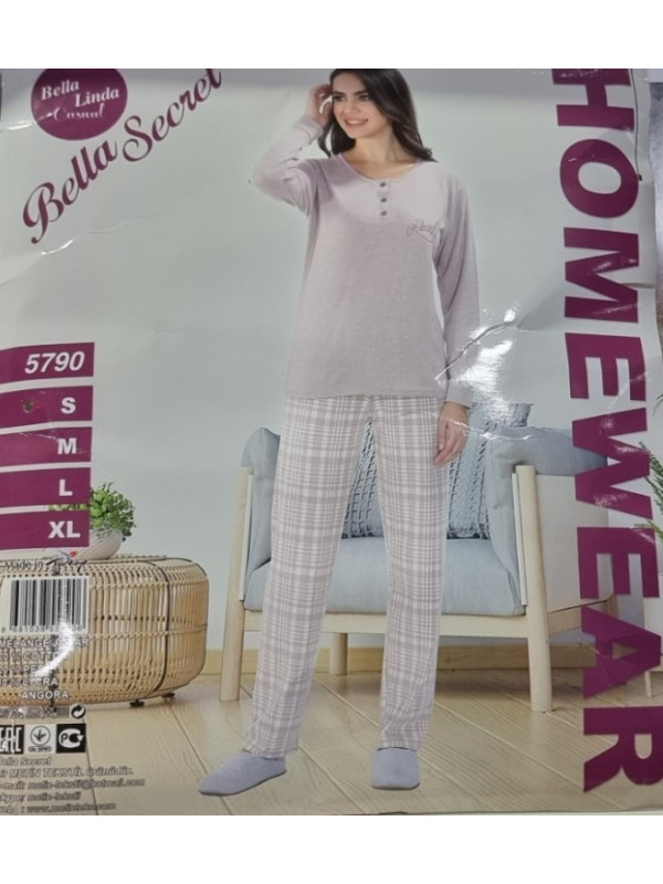 Пижама женская Bella Secret модель 5790 ангора, s