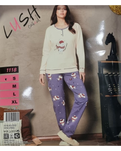 Пижама женская Sevim модель 1118 хлопок,  l