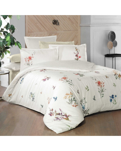 Постільна білизна Sarev Lida bej сатин делюкс 300ТС євро