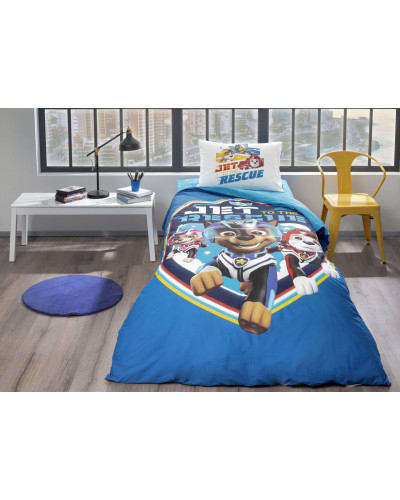 Подростковое постельное белье Tac Disney Paw Patrol Jet ранфорс полуторное на резинке