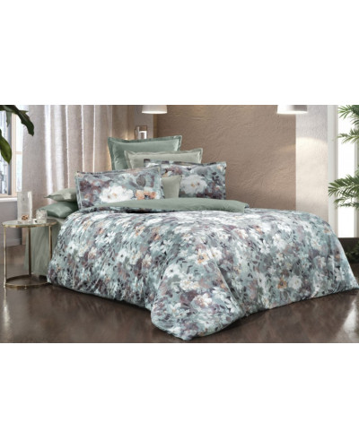 Постільна білизна Sarev Moreno Gri V1 сатин делюкс 300ТС євро