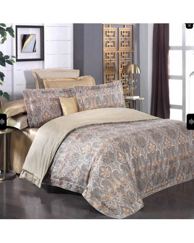 Постельное белье Sarev Isfahan bej сатин делюкс 300TC полуторный