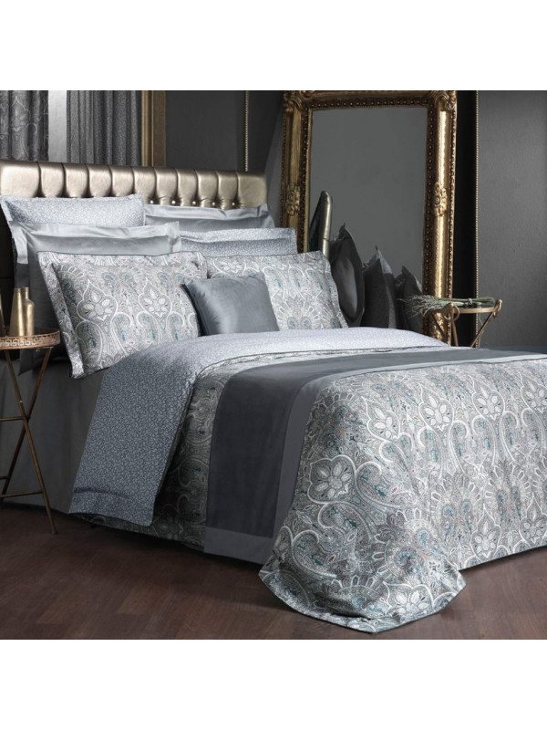 Постільна білизна Sarev Isfahan gri сатин Делюкс 300TC полуторний