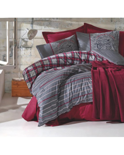 Постельное белье Cotton box Jonas bordo ранфорс евро