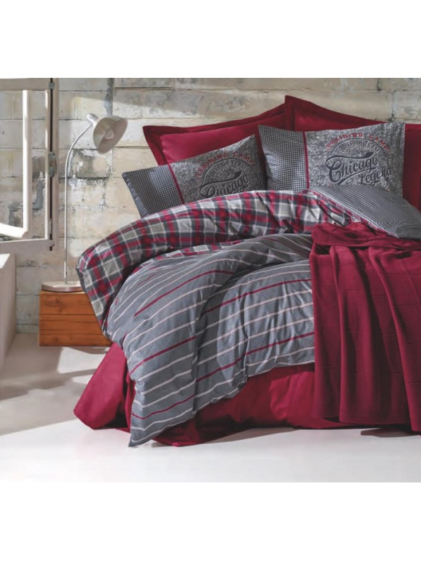Постельное белье Cotton box Jonas bordo ранфорс евро