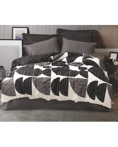 Постельное белье Cotton box Niko antrasit ранфорс евро