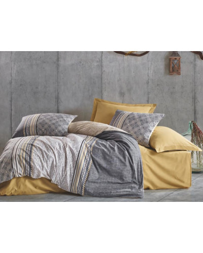 Постельное белье Cotton box Nedra bej ранфорс евро