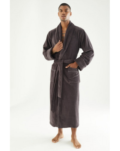 Халат чоловічий nusa бавовна/бамбук модель 7235   кава, l/xl