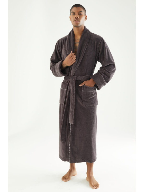 Халат чоловічий nusa бавовна/бамбук модель 7235   кава, xxl