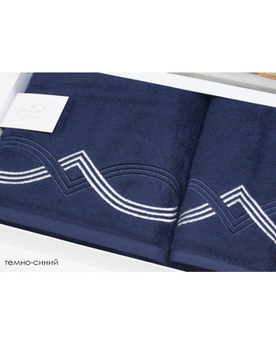 Набор полотенец Tivolyo Home Cross lacivert 50x100; 75x150