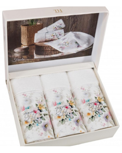 Кухонные полотенца Tivolyo Home Finola махра 3 предмета 30x50