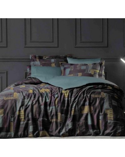 Постільна білизна Tivolyo Home Greeny делюкс сатин євро