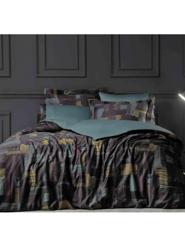 Постільна білизна Tivolyo Home Greeny делюкс сатин євро