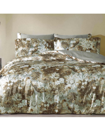 Постельное белье Tivolyo Home LORETTA делюкс сатин жатый шёлк евро