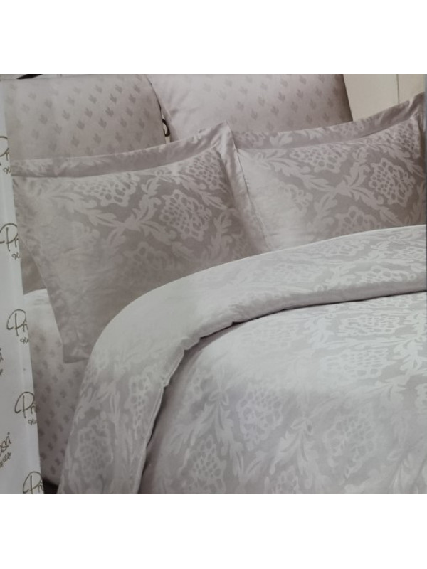 Постільна білизна Prima casa Ottoman white жаккард  євро