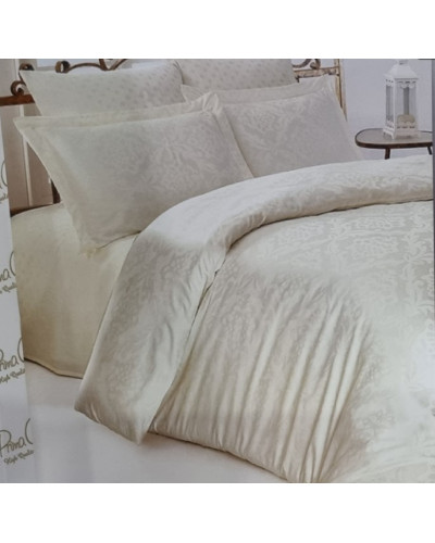 Постільна білизна Prima casa Ottoman сream жаккард  євро