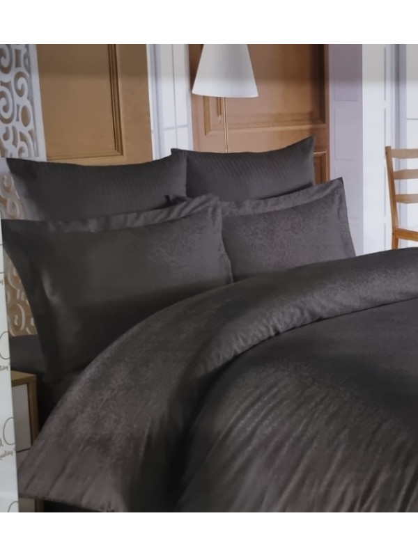 Постельное белье Prima casa Sarmasik anthracite жаккард  семейное