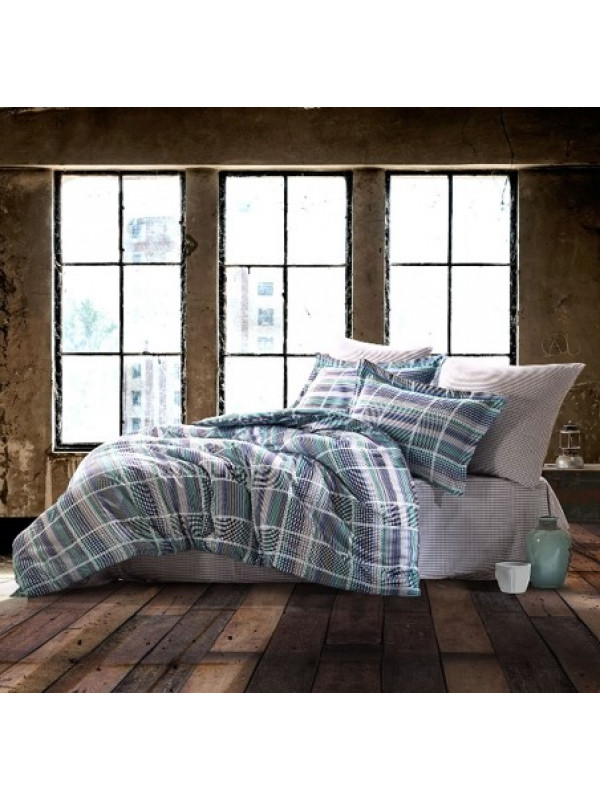 Постельное белье Prima Casa PLAİD MAVİ сатин евро