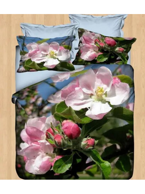 Постельное белье Prima casa FRECH SAKURA сатин семейное