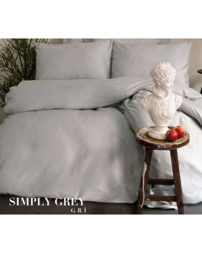 Постельное белье Issimo Home Simply Grey сатин евро