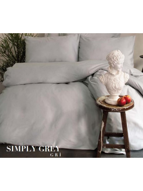 Постельное белье Issimo Home Simply Grey сатин евро