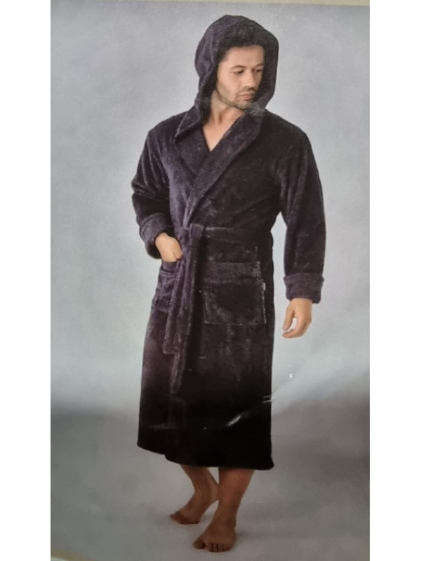 Халат мужской nusa kahve хлопок/бамбук модель 2805, xxl