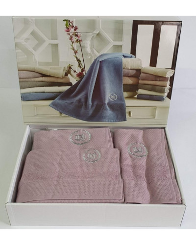 Набір рушників Maison D'or Bonni Lilac 30x50, 50x100, 70x140