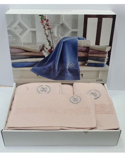 Набір рушників Maison D'or Bonni Rose 30x50, 50x100, 70x140